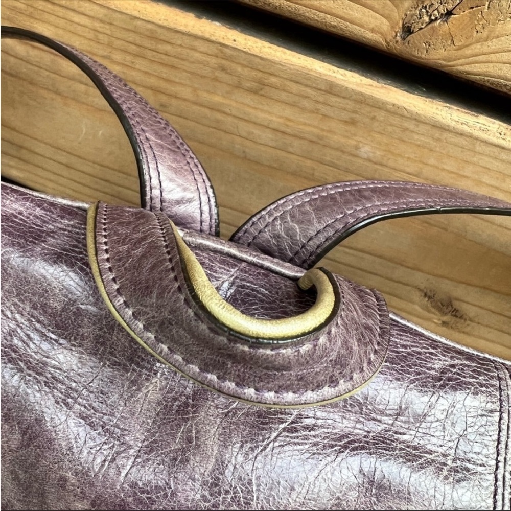 Rare Coach Distressed Leather Drawstring Backpack - Picture 10 of 11